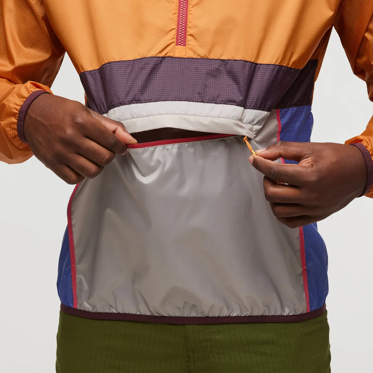 Cotopaxi Teca coupe-vent homme Sunrise demi-zip léger