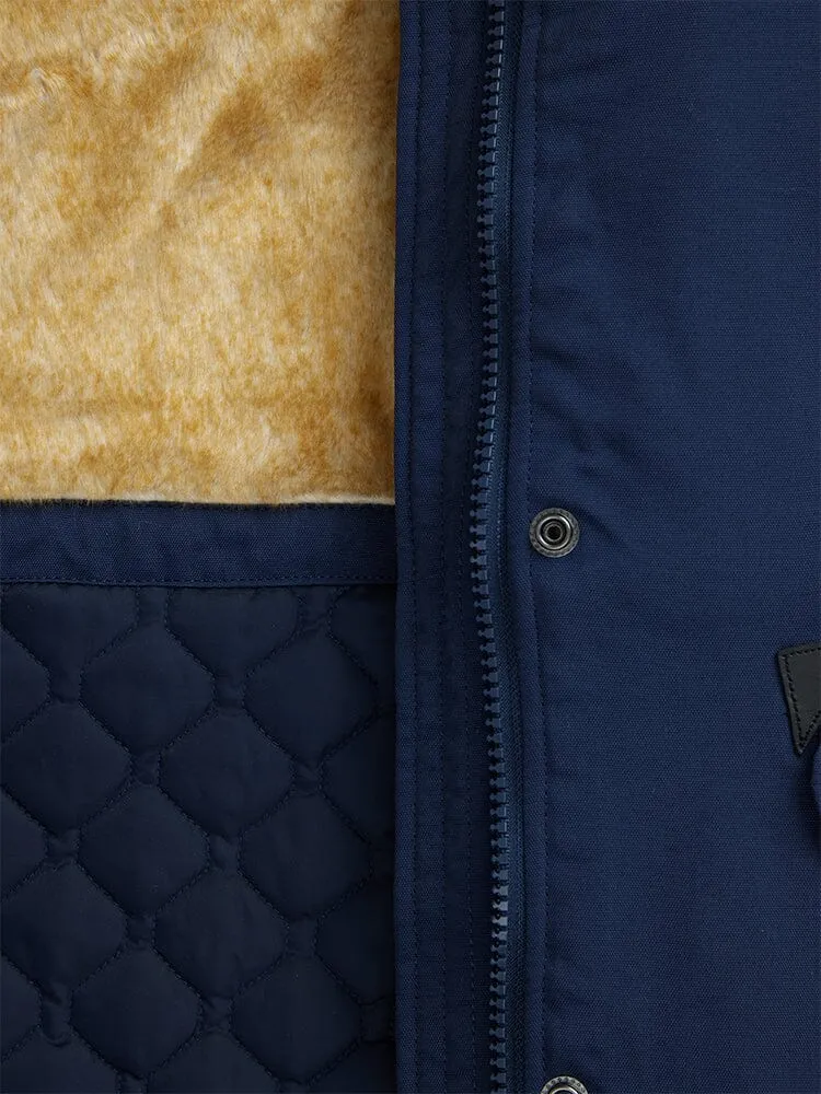 Alpha Industries Elyse Gen II parka bleu fausse fourrure
