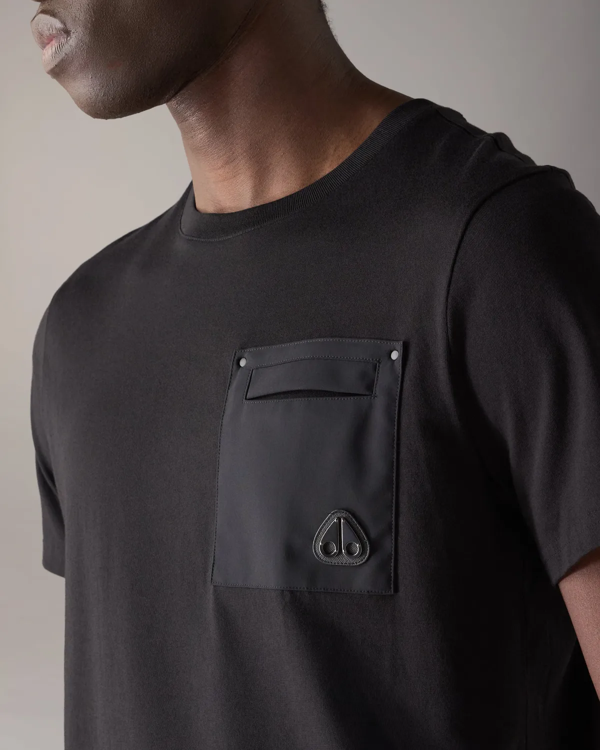 Moose Knuckles Dalon t-shirt noir coton homme