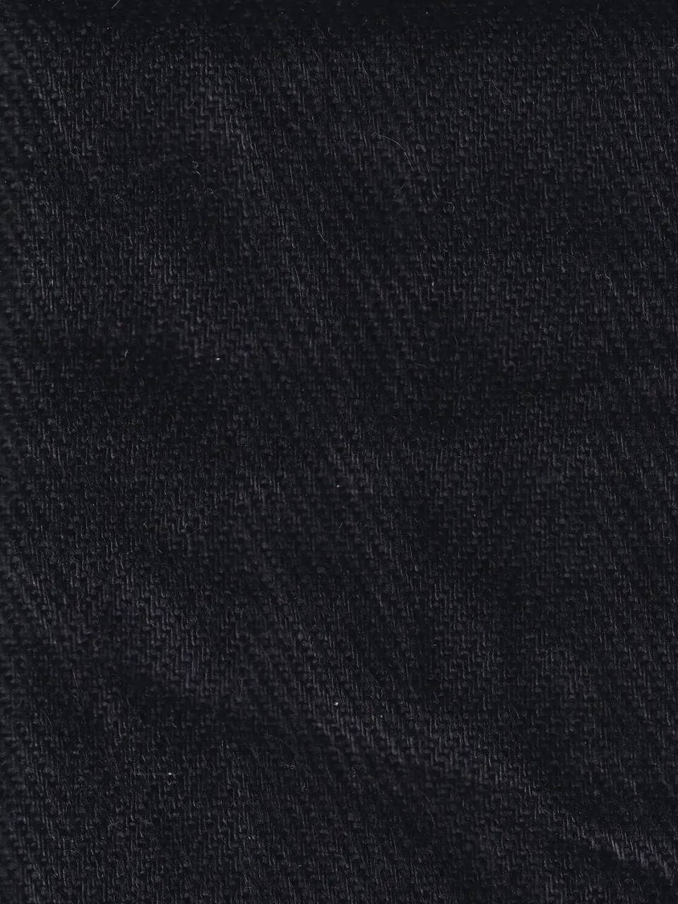Hollington toile pur lin tissu chevrons noir 4 m
