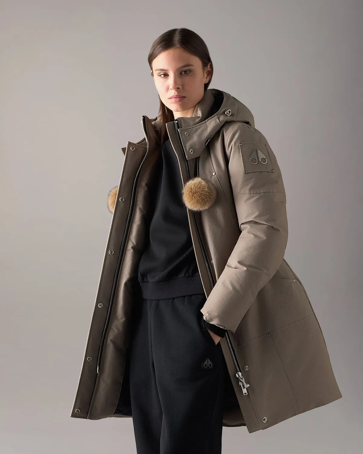 Moose Knuckles Originals Stirling Parka duvet ashen-bronze