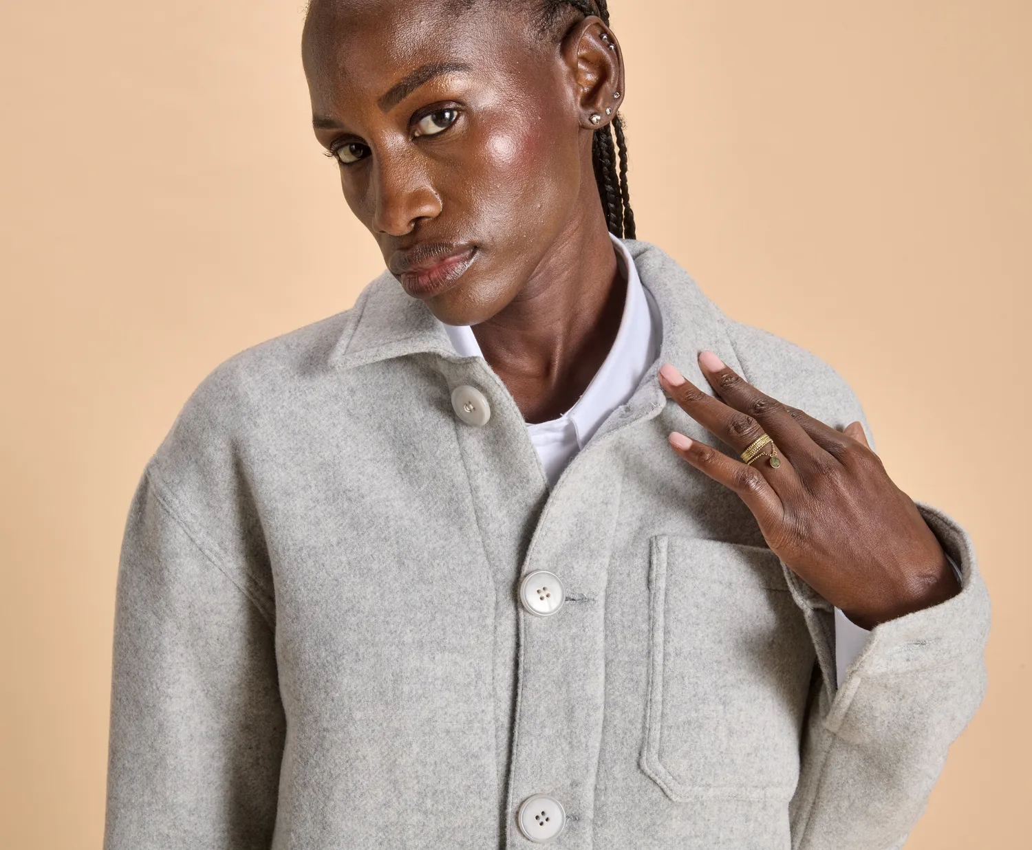 SOUBACQ Le Bleu Montespan veste de travail laine pure