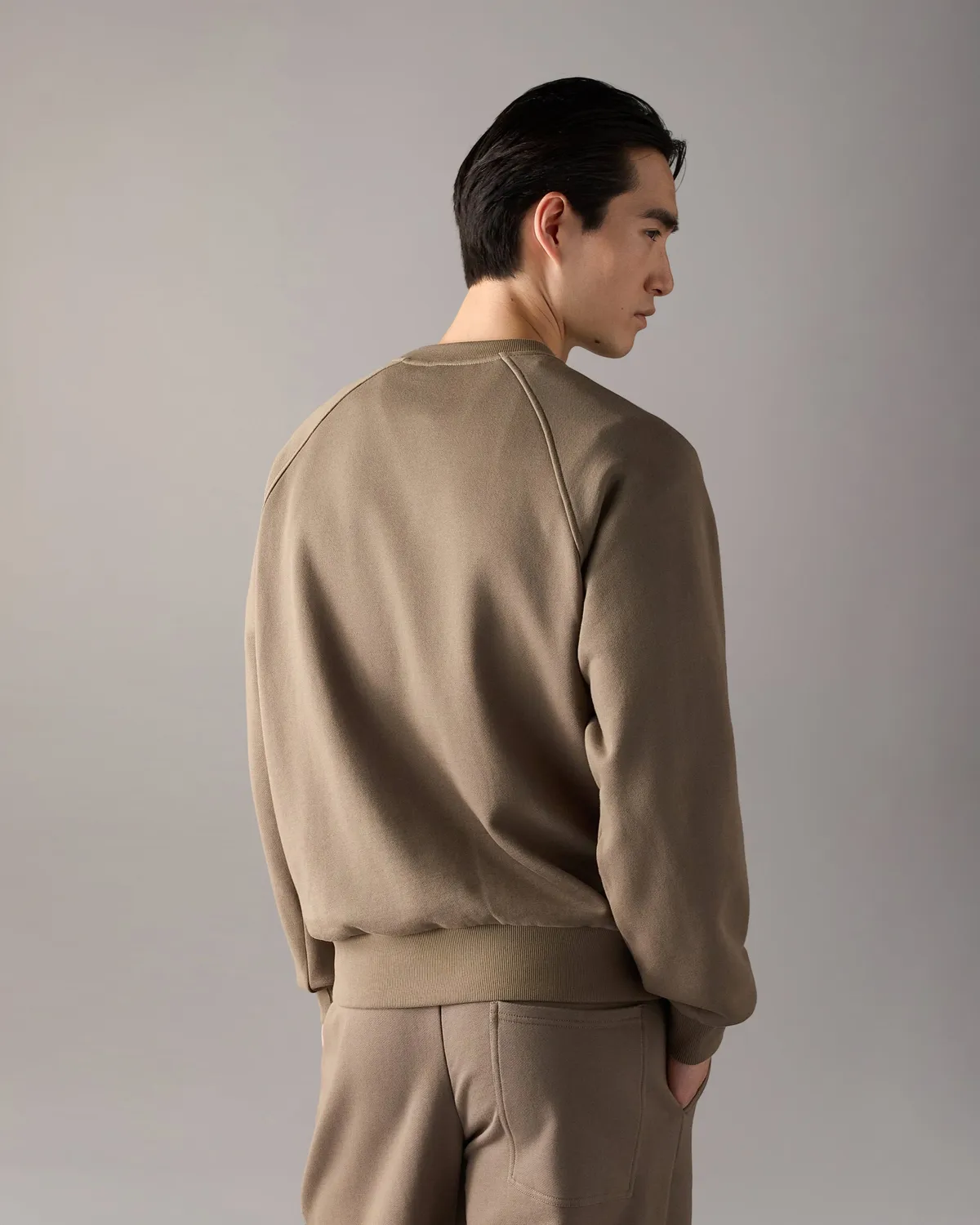 Moose Knuckles Yul sweat col rond gris ashen