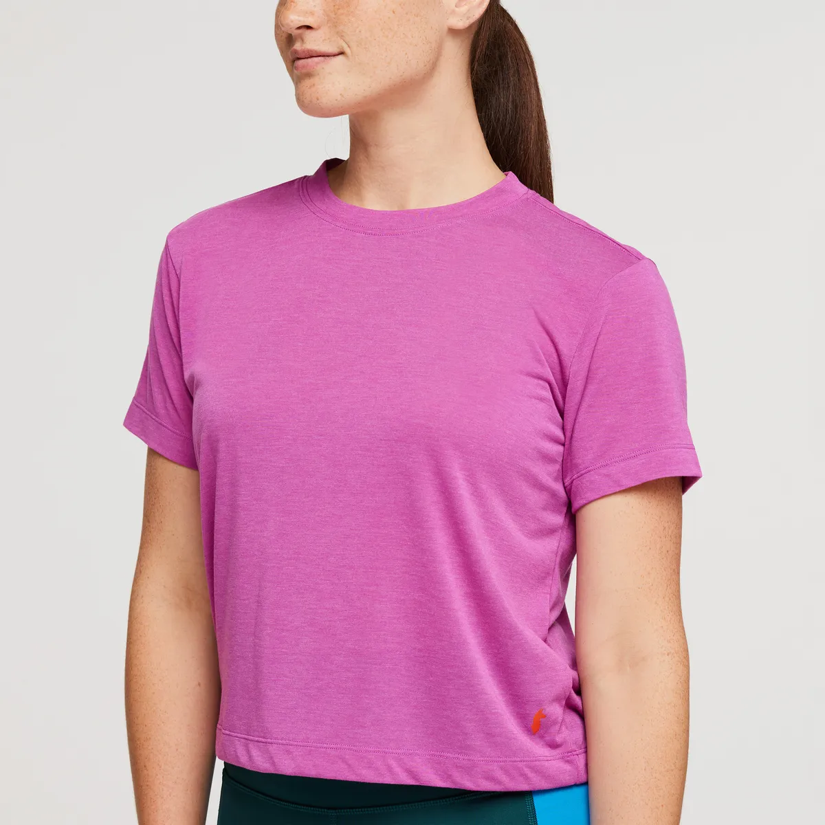 Cotopaxi Paseo Travel Crop t-shirt femme Foxglove doux