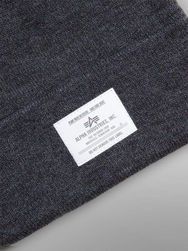 Alpha Industries Essential bonnet noir tricot chaud