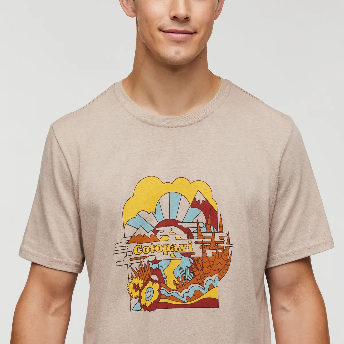 Cotopaxi Utopia t-shirt homme Oatmeal coton bio
