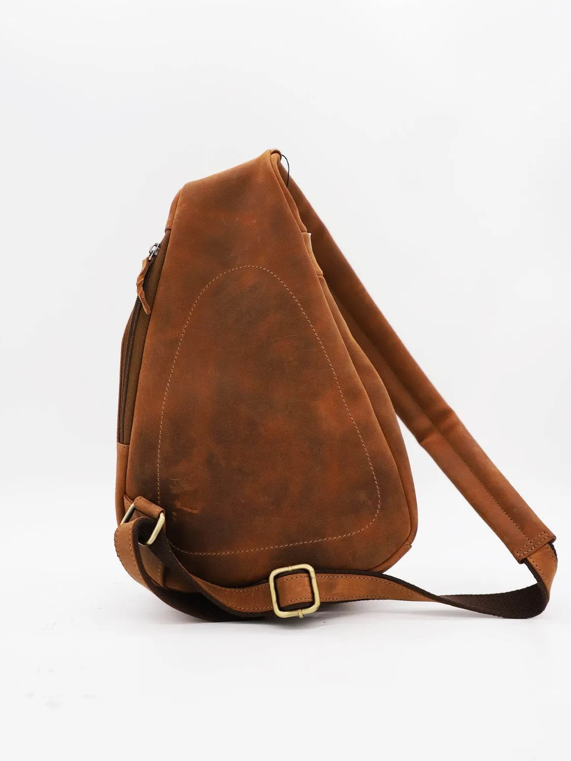 Daytona 73 sac bandoulière cuir brun unique