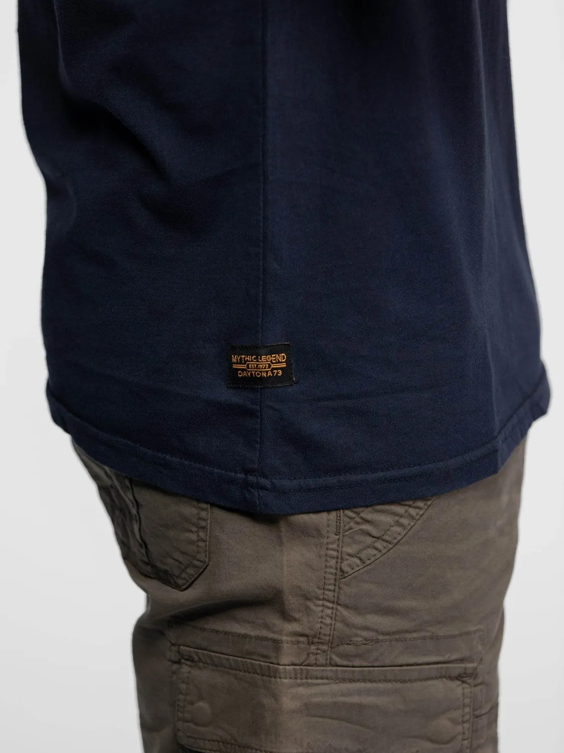 DAYTONA Sherbrooke t-shirt moto coton navy