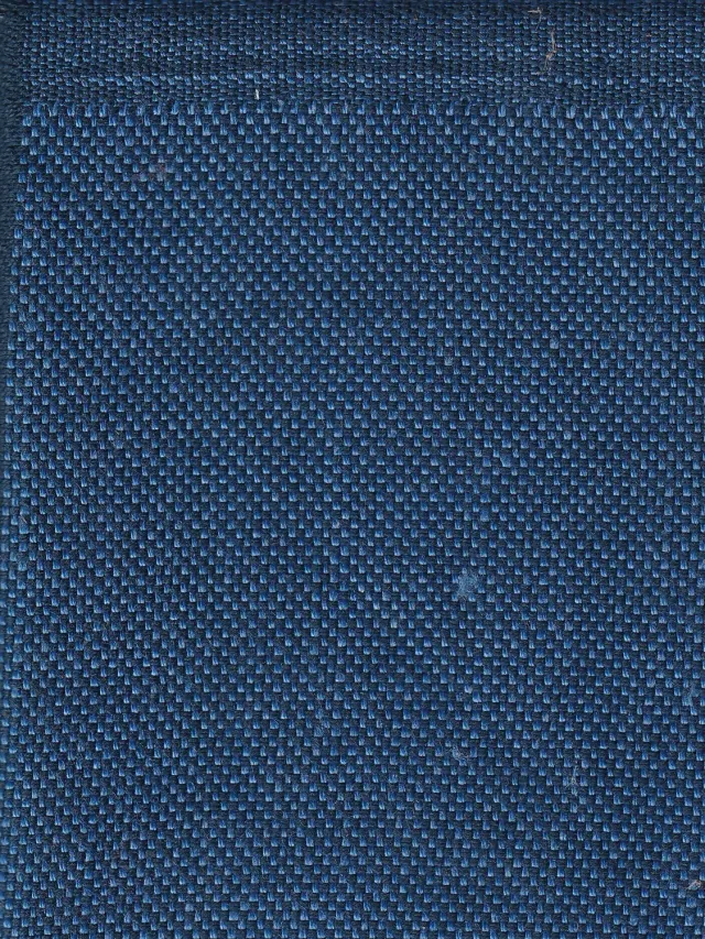 Hollington tissu toile lin coton bleu barbeau au mètre