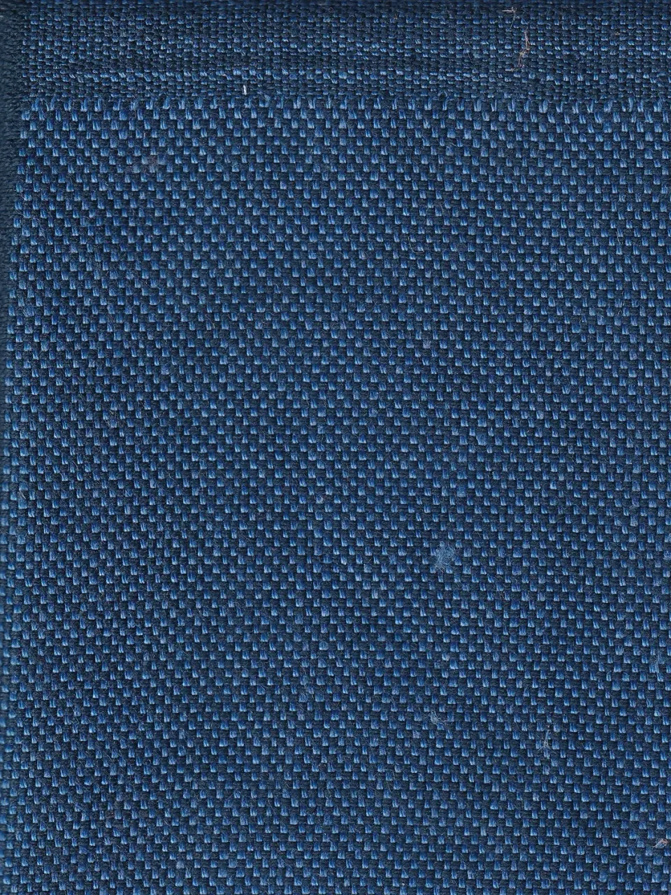 Hollington tissu toile lin coton bleu barbeau au mètre