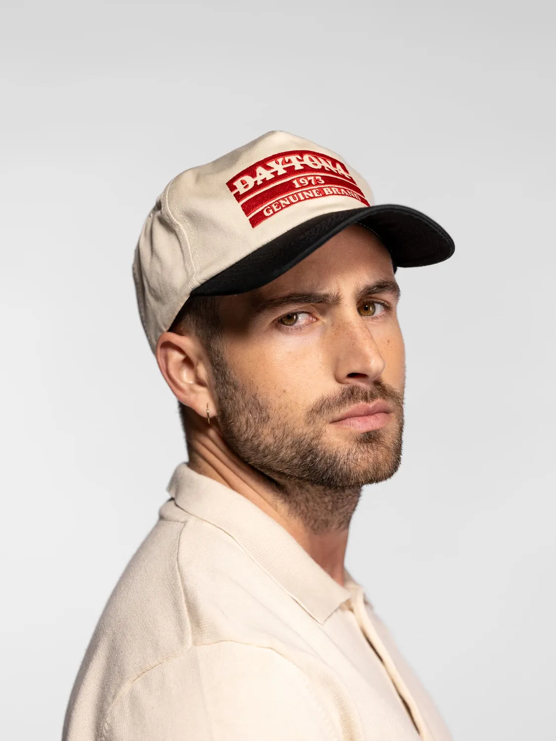 Daytona 73 Glendive casquette homme offwhite 6 panneaux