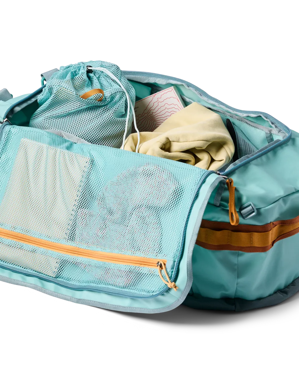 Cotopaxi Allpa Getaway 55L sac de voyage Tide Pool recyclé