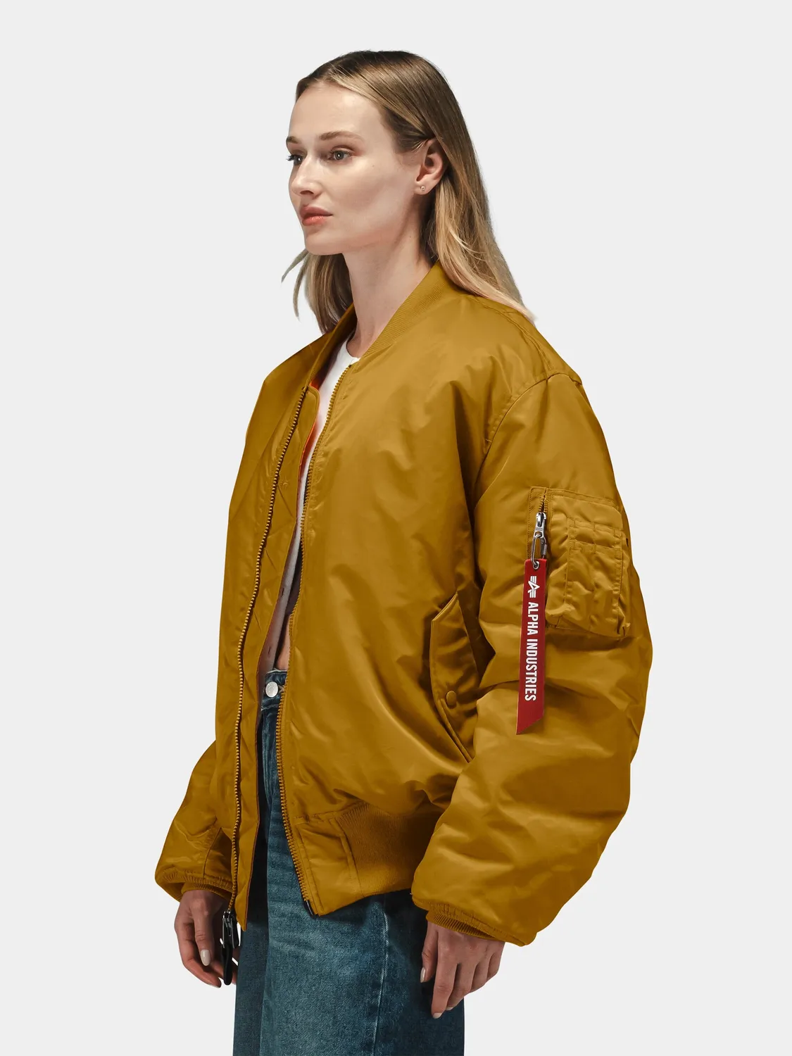 Alpha Industries MA-1 blouson kaki nylon réversible