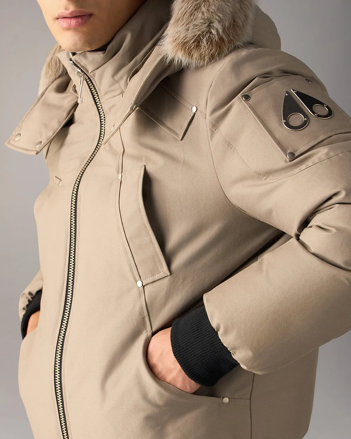 Moose Knuckles Originals Ballistic Bomber doudoune ashen-bronze