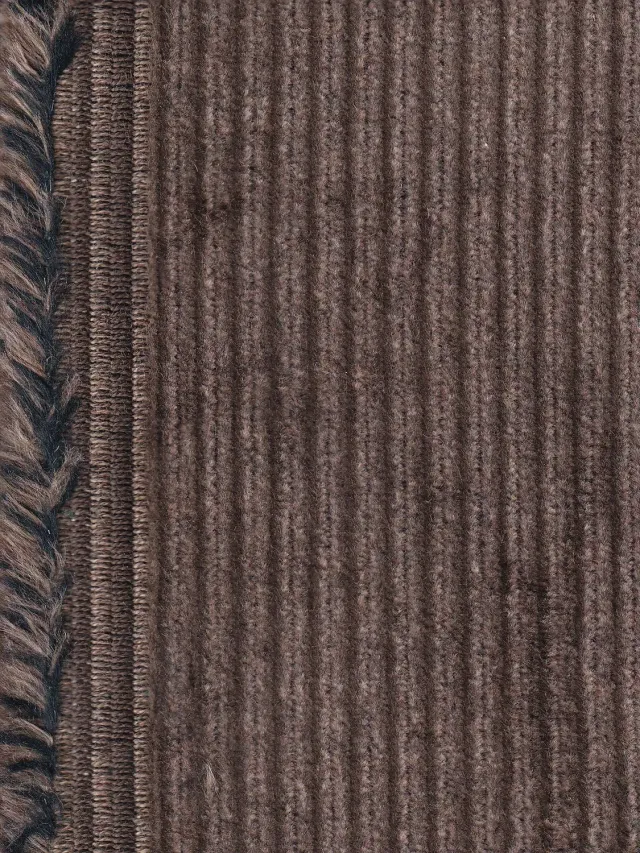 Hollington Velours tissu au mètre coton olive grosses côtes