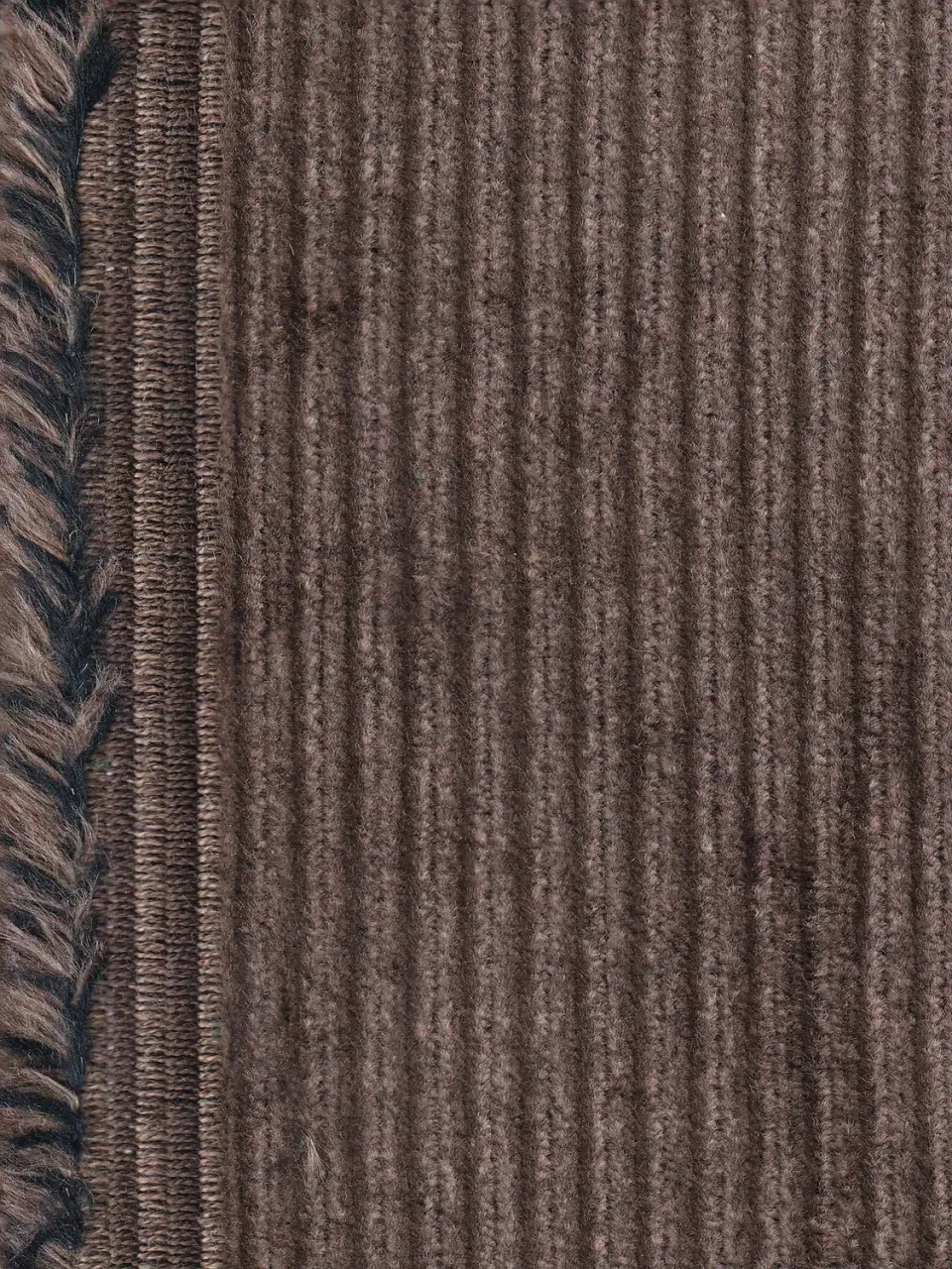 Hollington Velours tissu au mètre coton olive grosses côtes