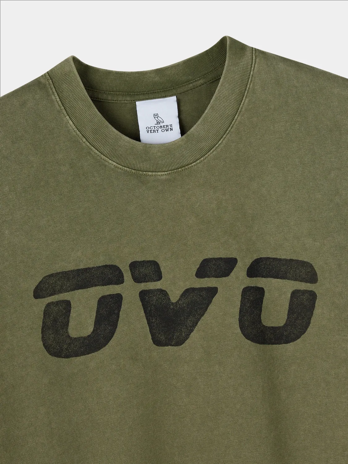 Alpha Industries OVO tee-shirt olive délavé coton ample