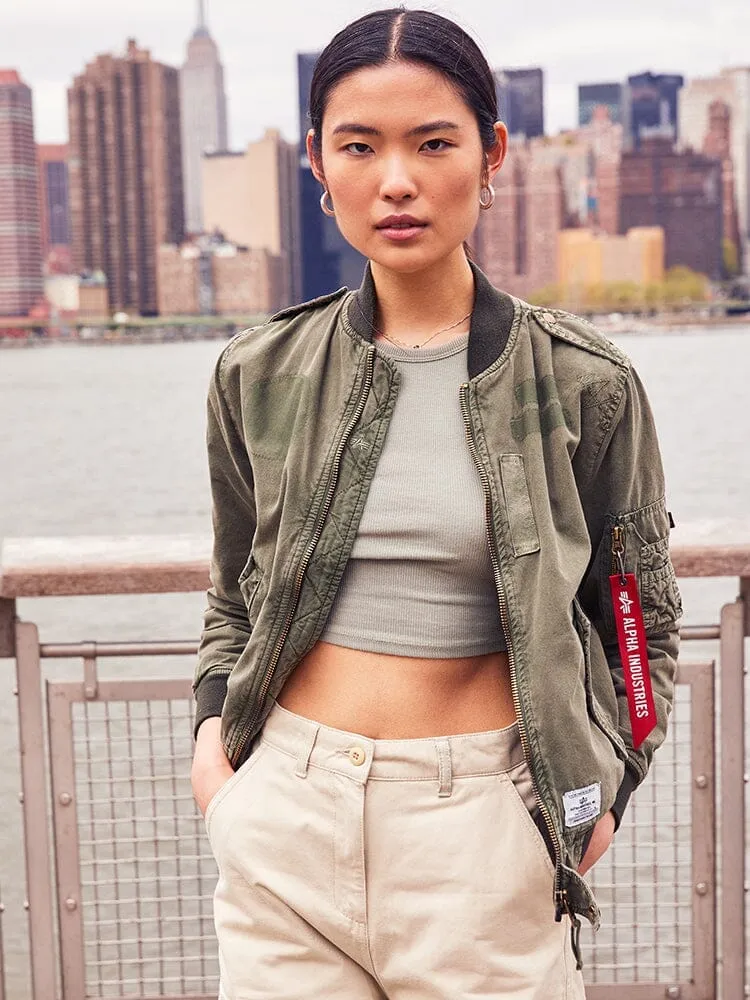 Alpha Industries M-65 Cargo pantalon femme limestone coton