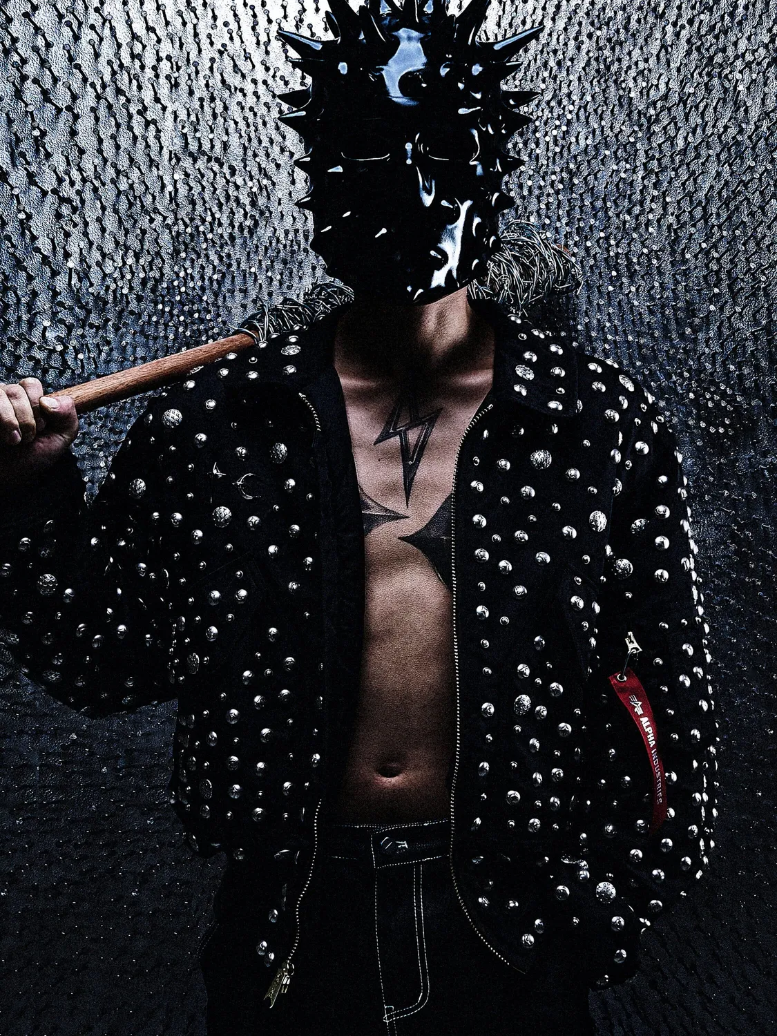 Thug Club x Alpha CWU 45/P bomber rivets noir