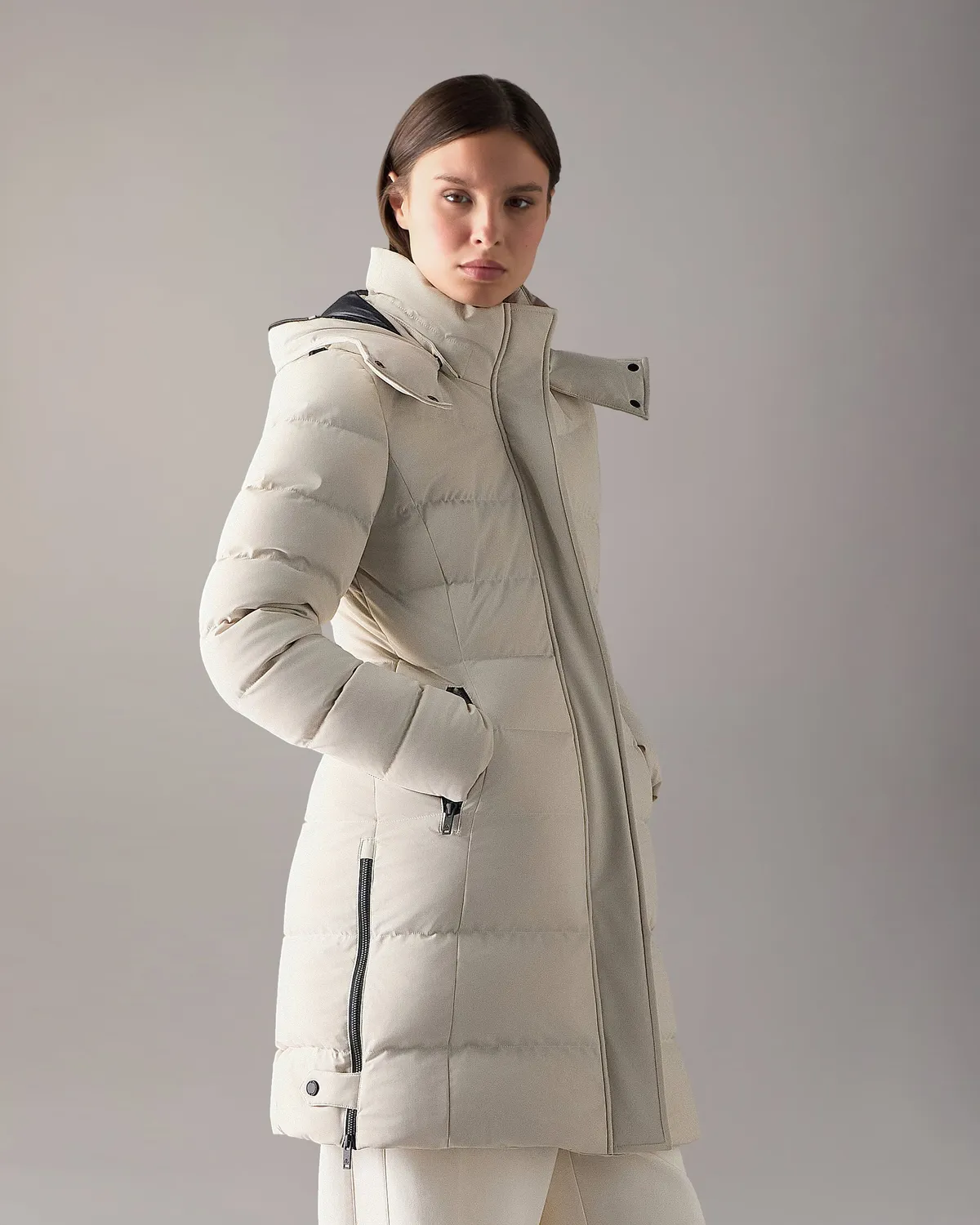 Moose Knuckles Watershed Parka Duvet Alabaster Femme