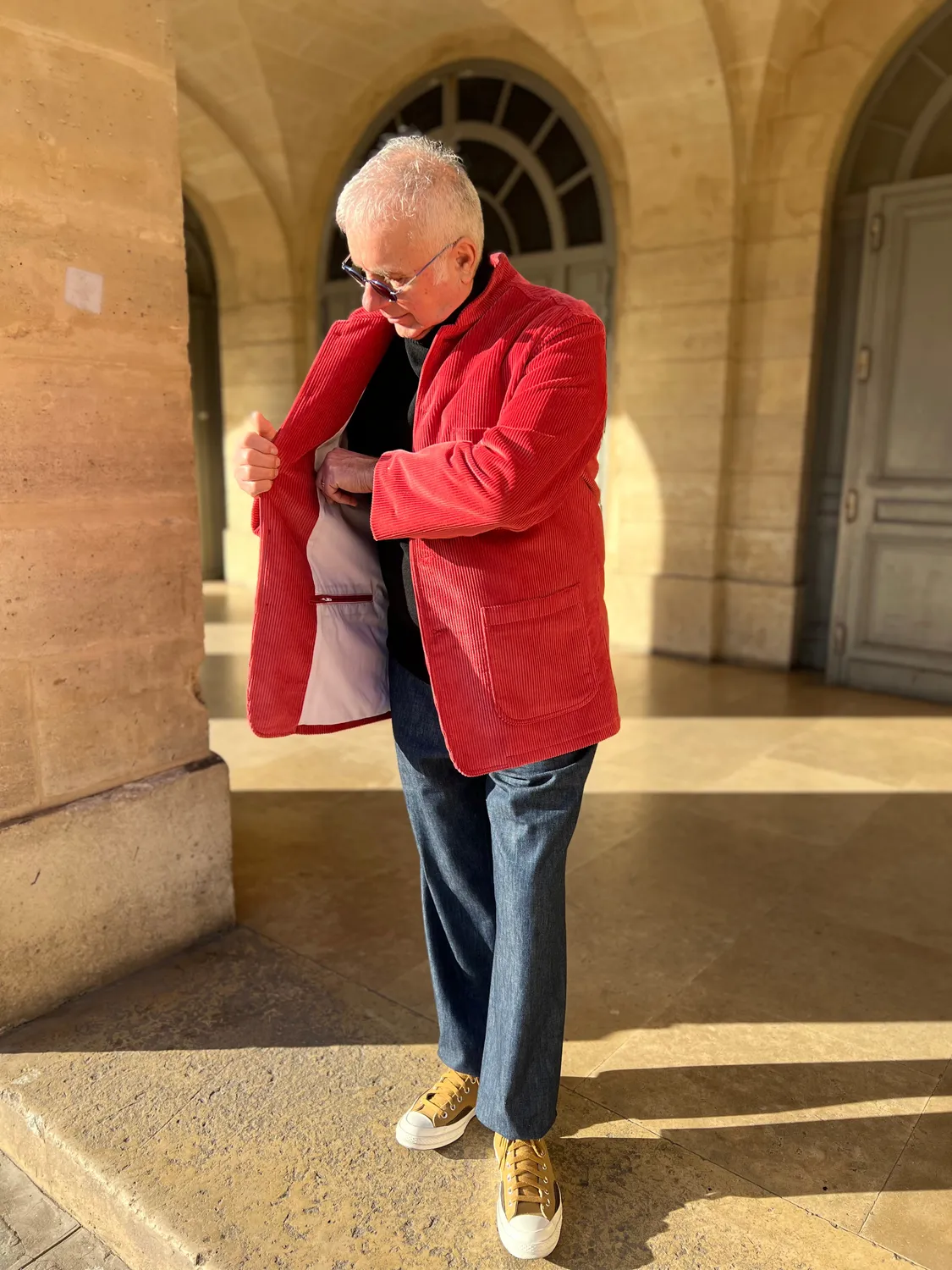 Hollington Tyrol ajustée veste velours vieux rose