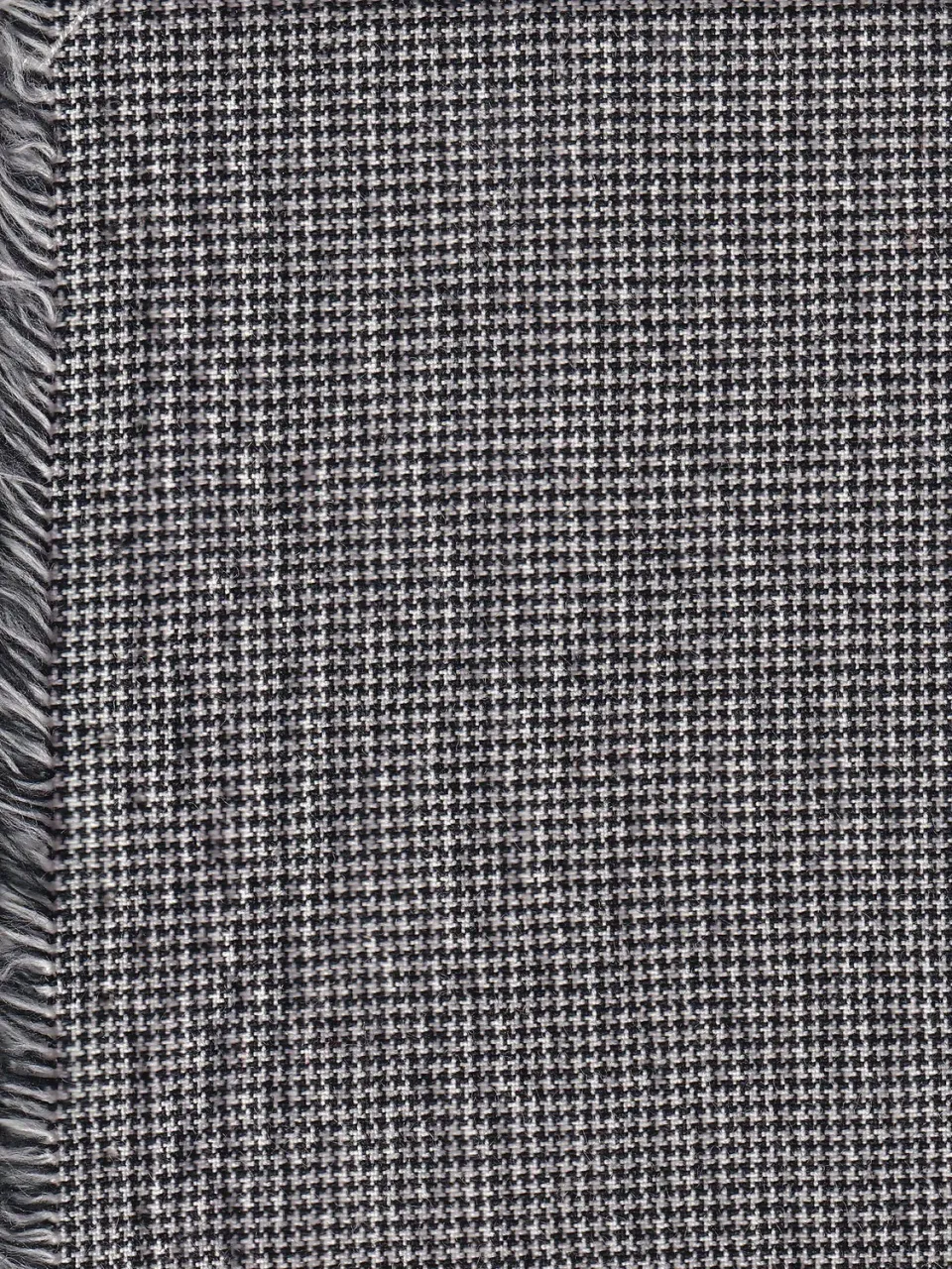 Hollington Pied de poule gris toile coton stretch au mètre