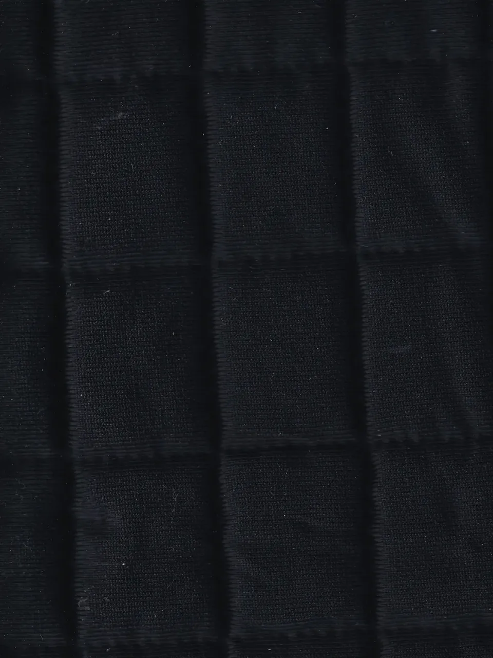Hollington quitted piping tissu au mètre 6 m noir damier