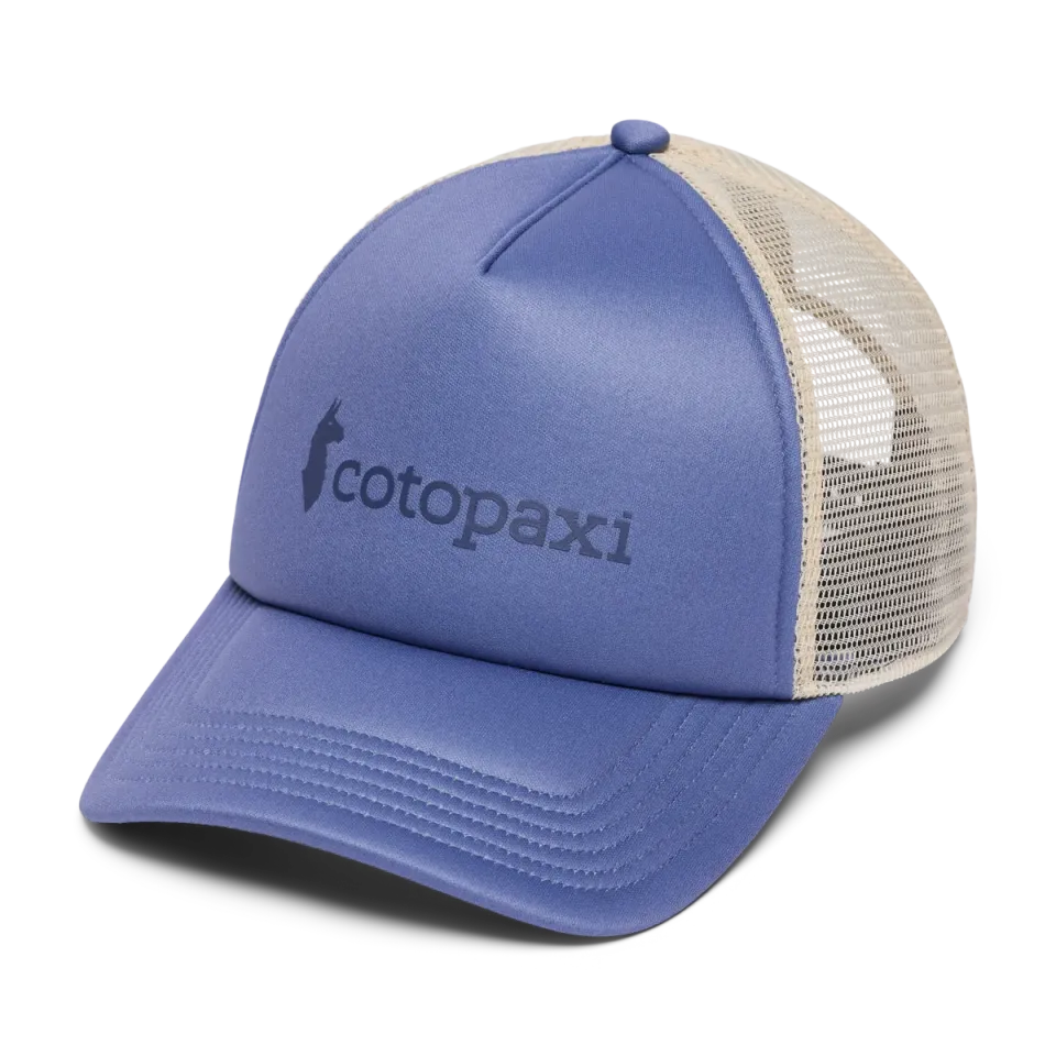 Cotopaxi Vintage Trucker Hat casquette Blue Smoke recyclée