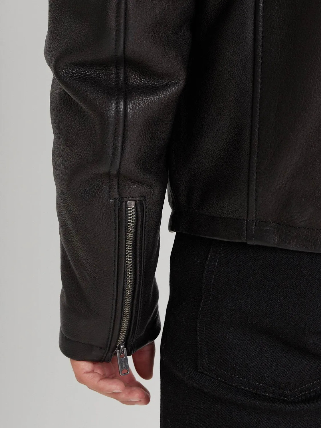 Daytona Asphalt blouson aviateur cuir vachette Black