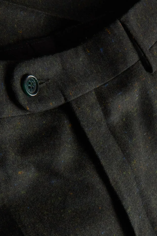 Hollington Siza pantalon tweed Donegal Brocéliande ajusté