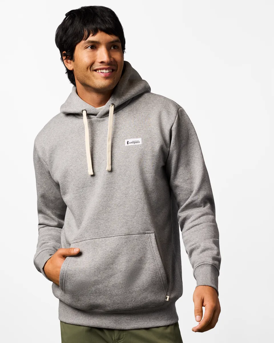 Cotopaxi Llama Patch sweat capuche homme Heather Grey coton bio