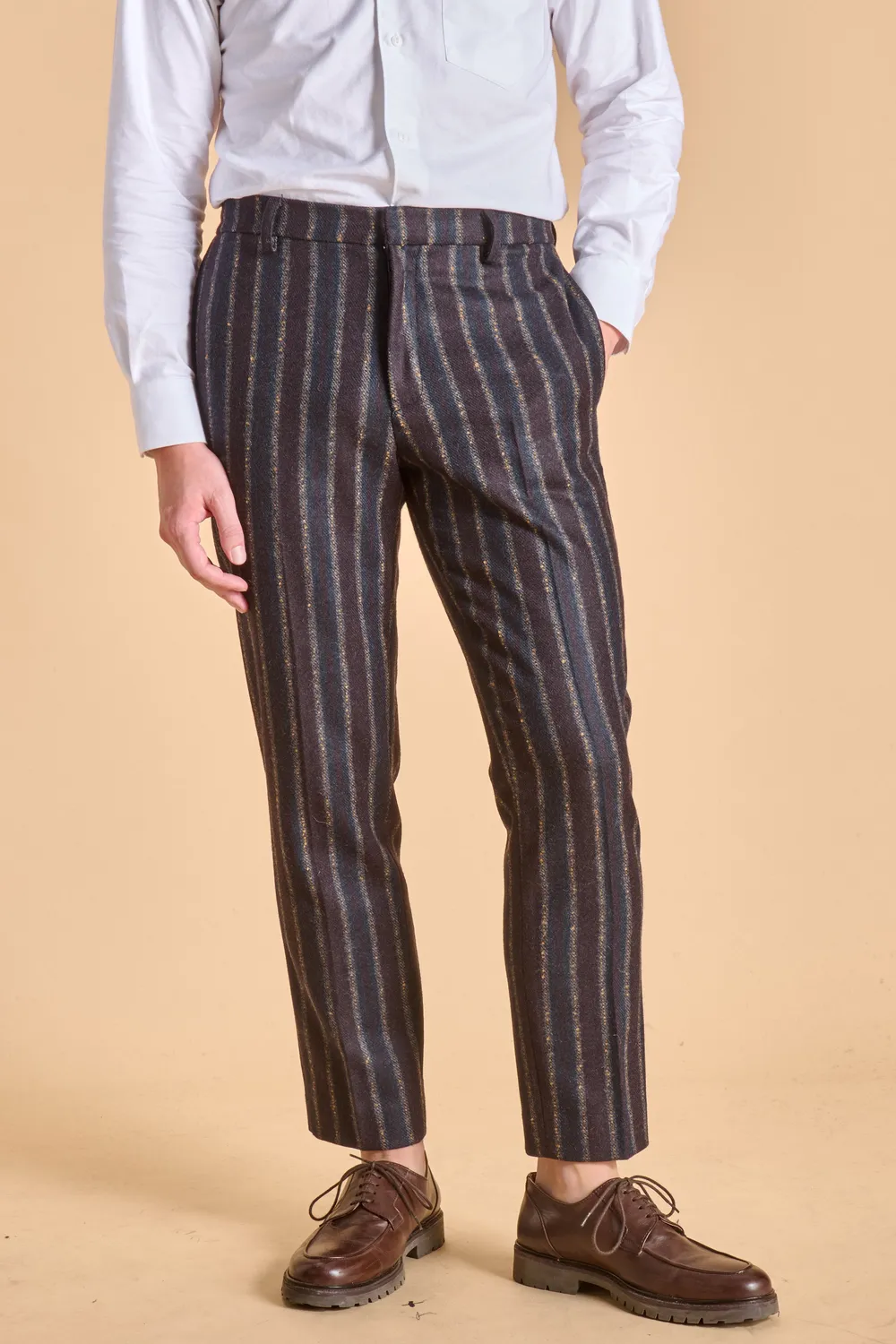 Soubacq Mayfair pantalon homme laine ottoman