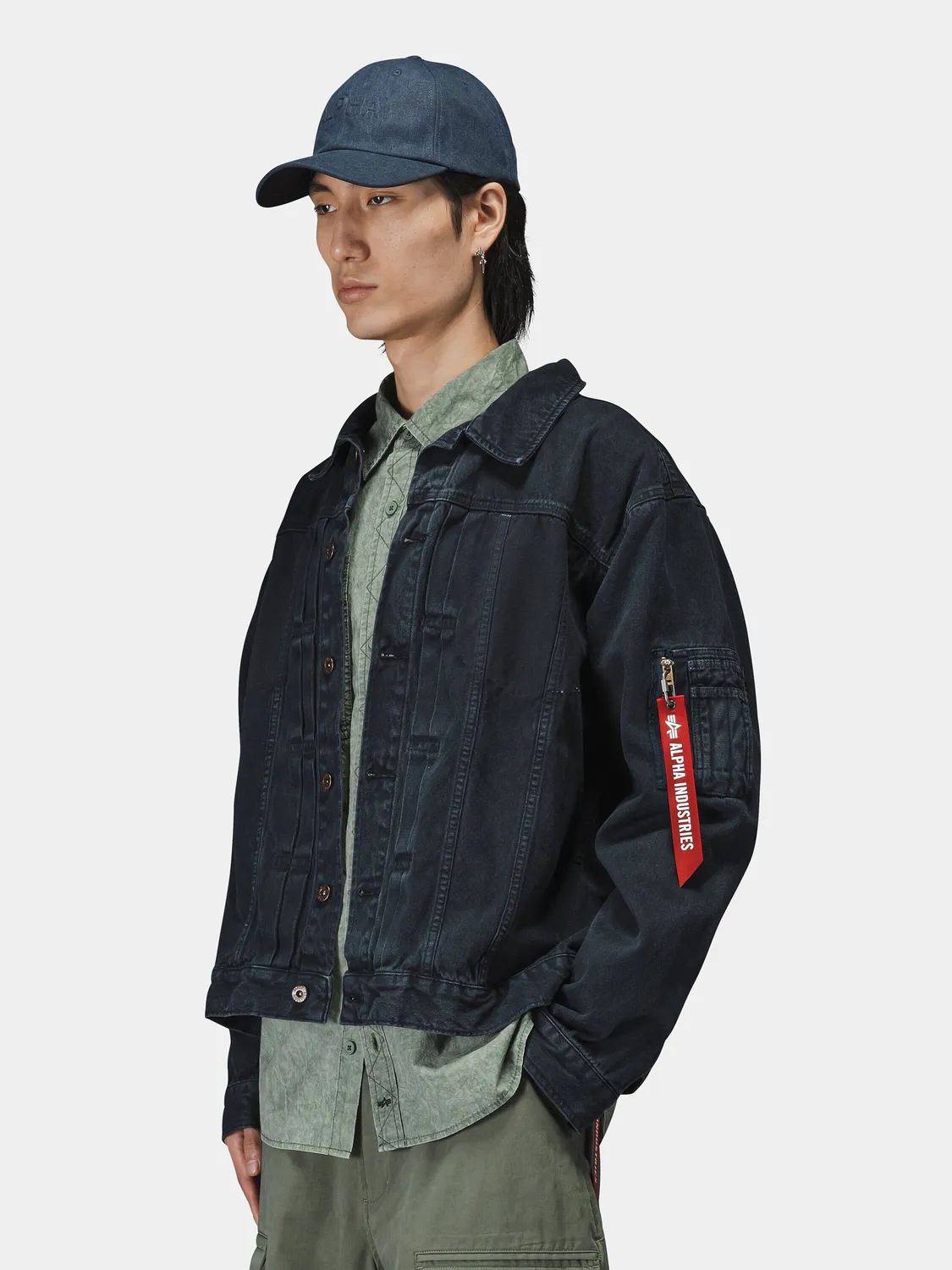 Alpha Industries CTN Work surchemise Replica Blue coton