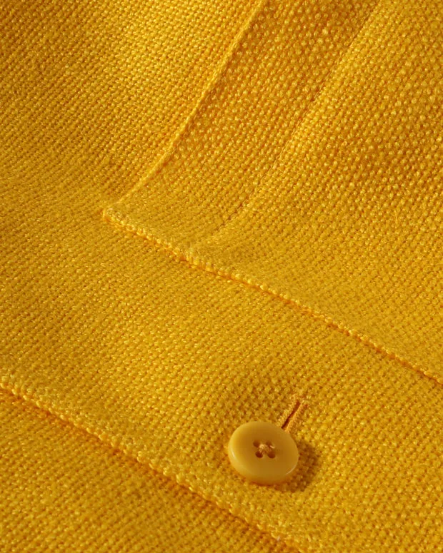 Hollington Tyrol veste lin jaune citron ajustée