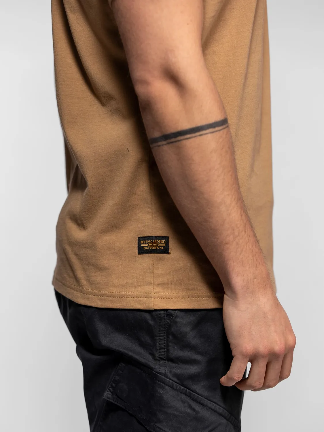 Daytona Vilas t-shirt coton homme beige poche poitrine