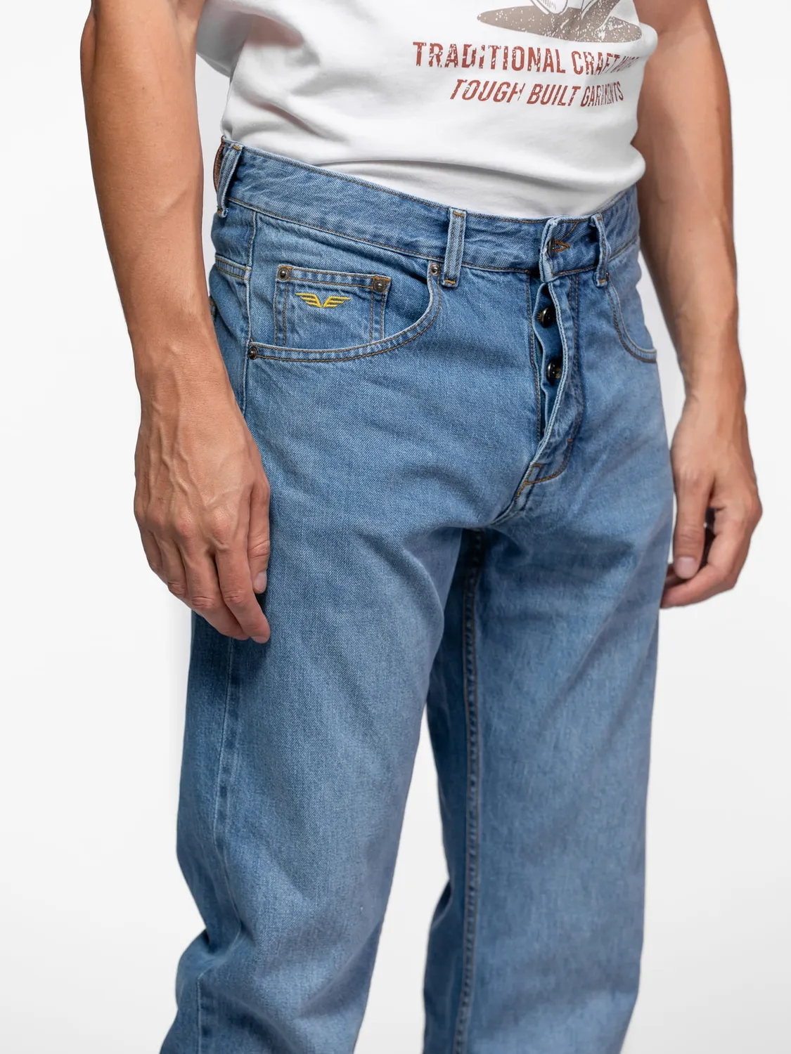 DAYTONA Hachimoto jean homme droit brut indigo