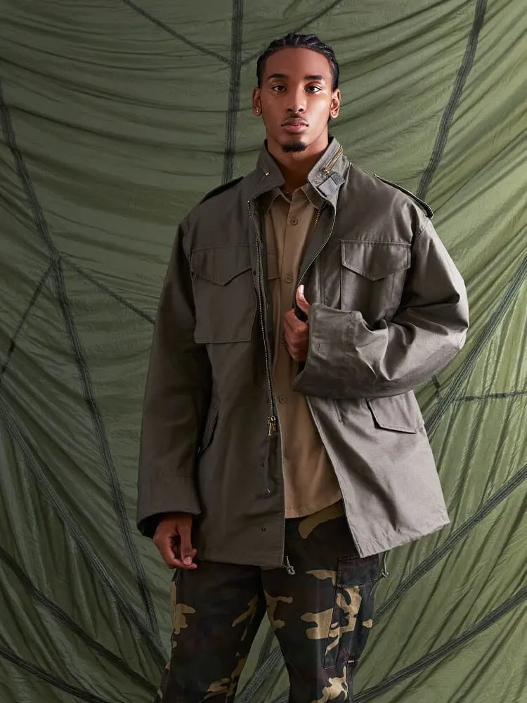 Alpha Industries M-65 field jacket olive nylon coton