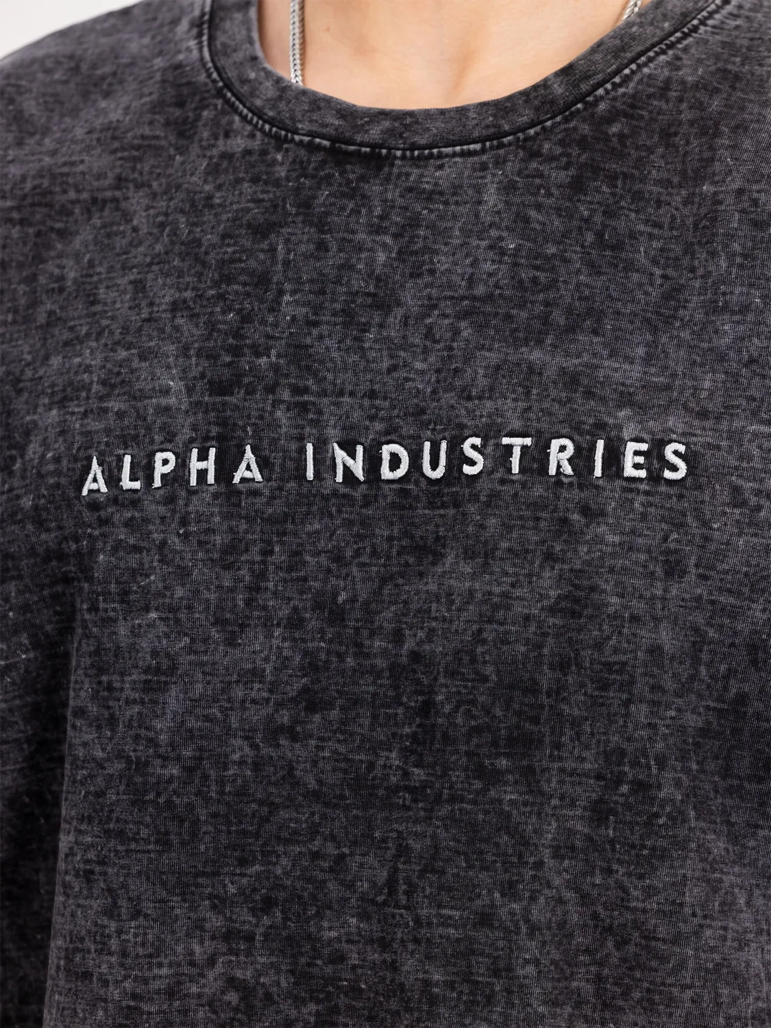 Alpha Industries Acid Logo t-shirt noir coton épais