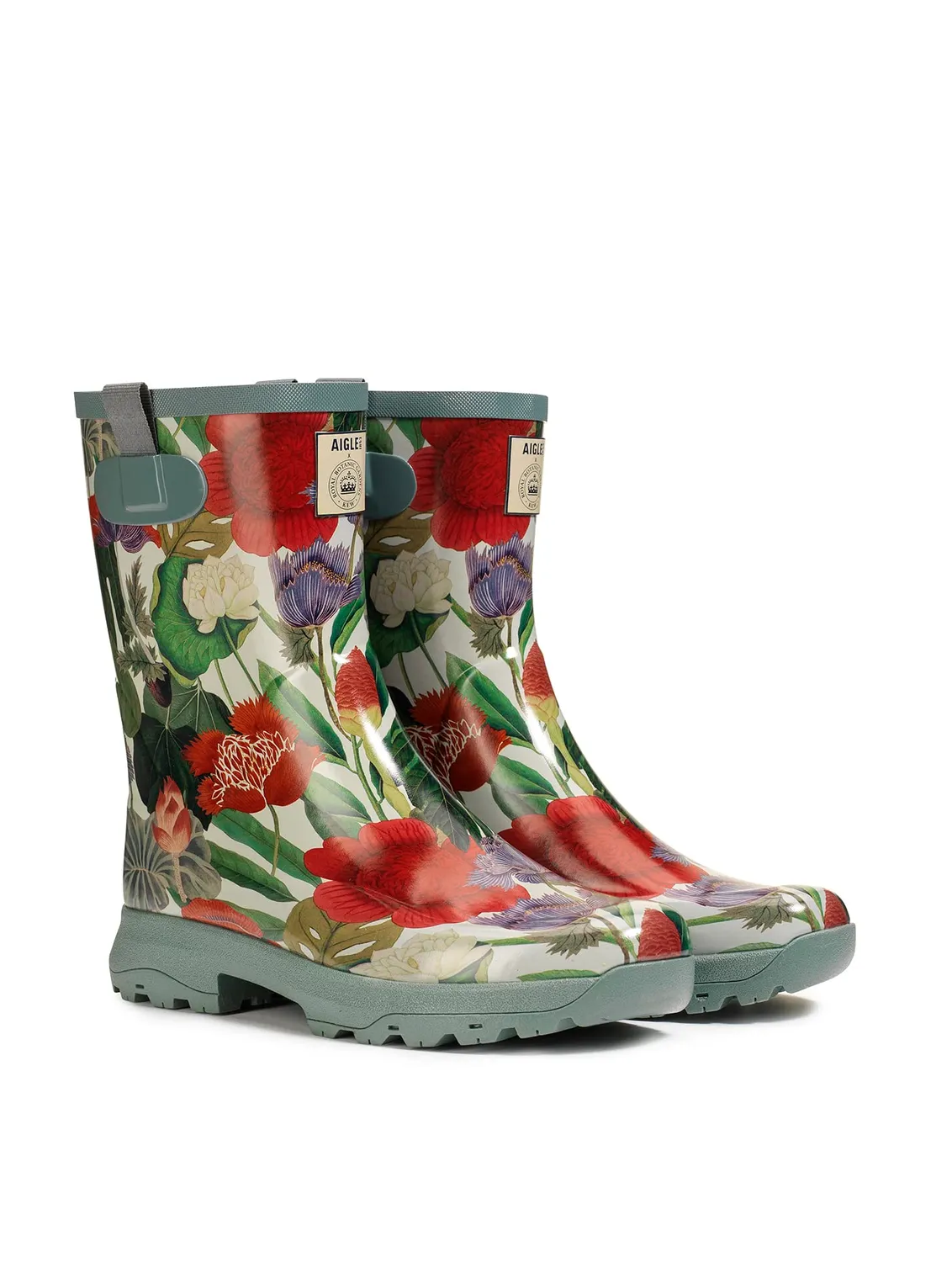 Aigle Alya Print botte pluie femme chevron souple