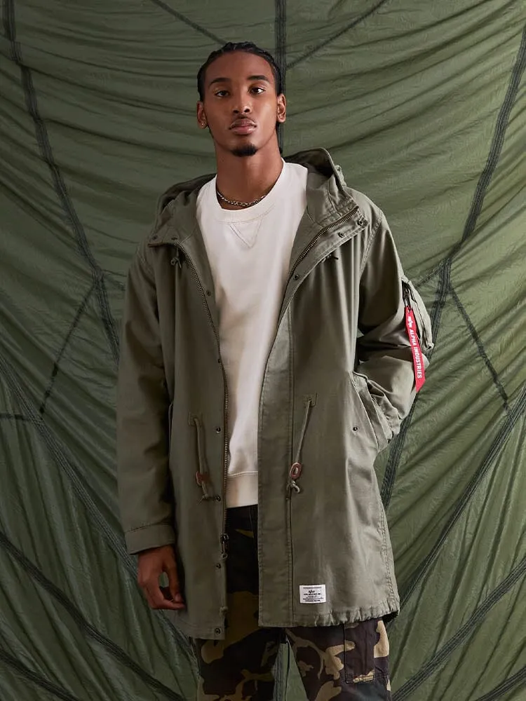 Alpha Industries M-59 Fishtail Mod parka noir coton