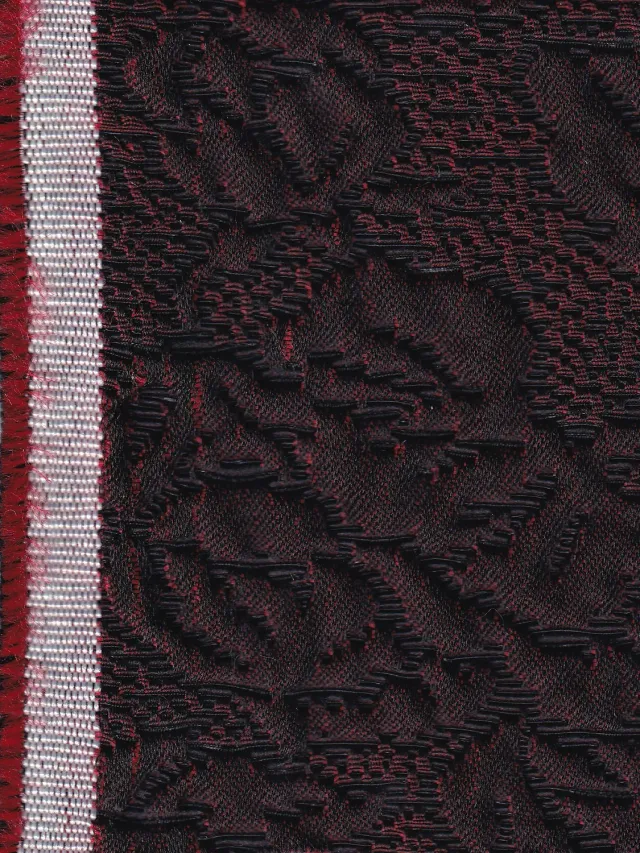 Hollington soirée rouge torero tissu coton polyester