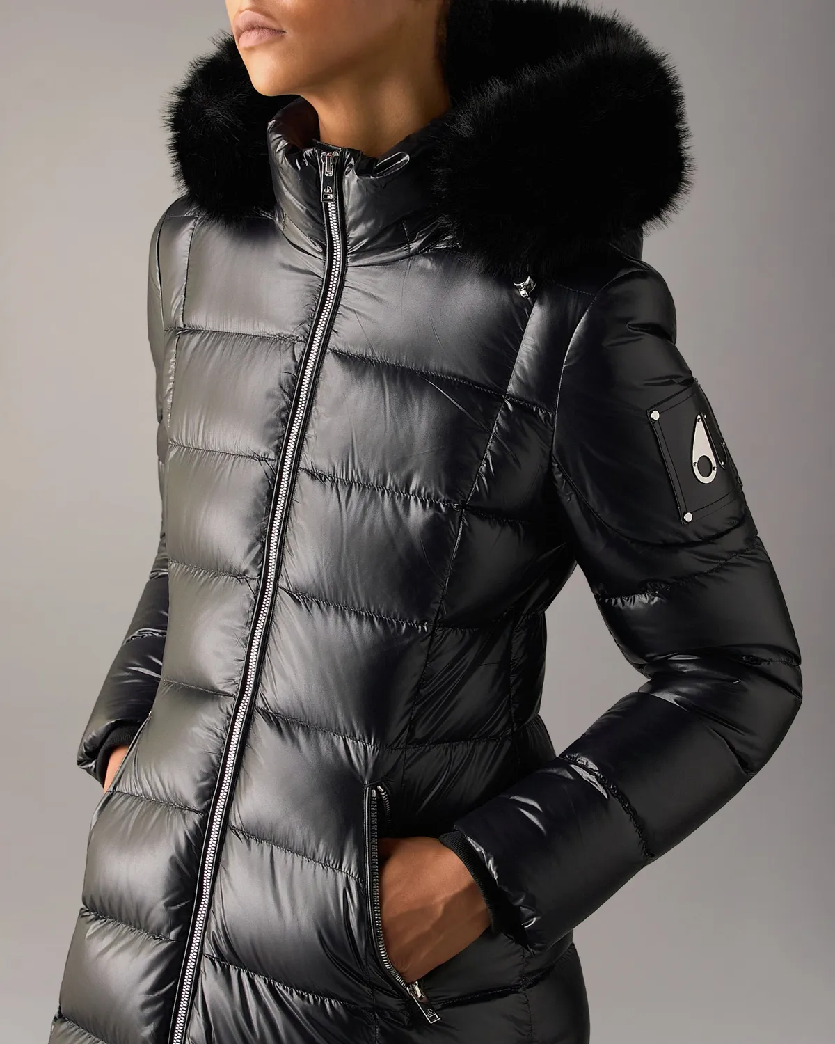 Moose Knuckles Celestia parka longue duvet noir