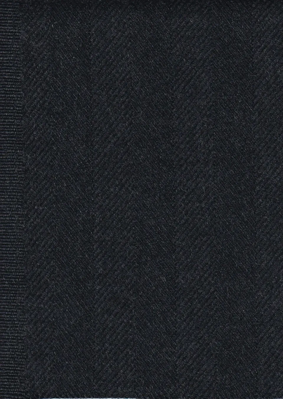 Hollington tissu drap laine coton chevrons gris bleu mètre