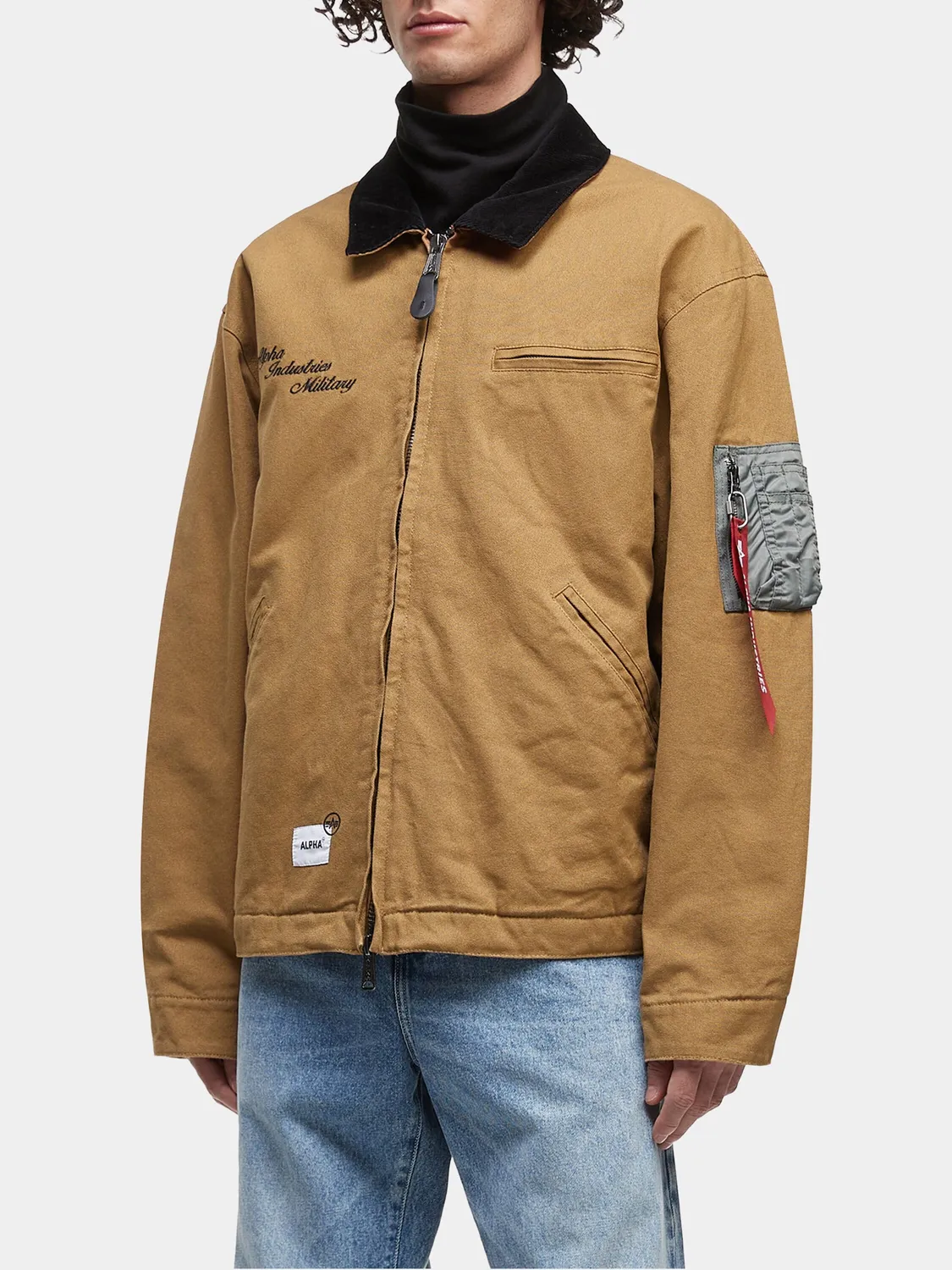 Alpha Industries UNFRM Detroit veste toile beige mi-saison