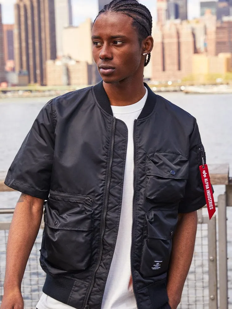 Alpha Industries L-2B blouson manches courtes noir