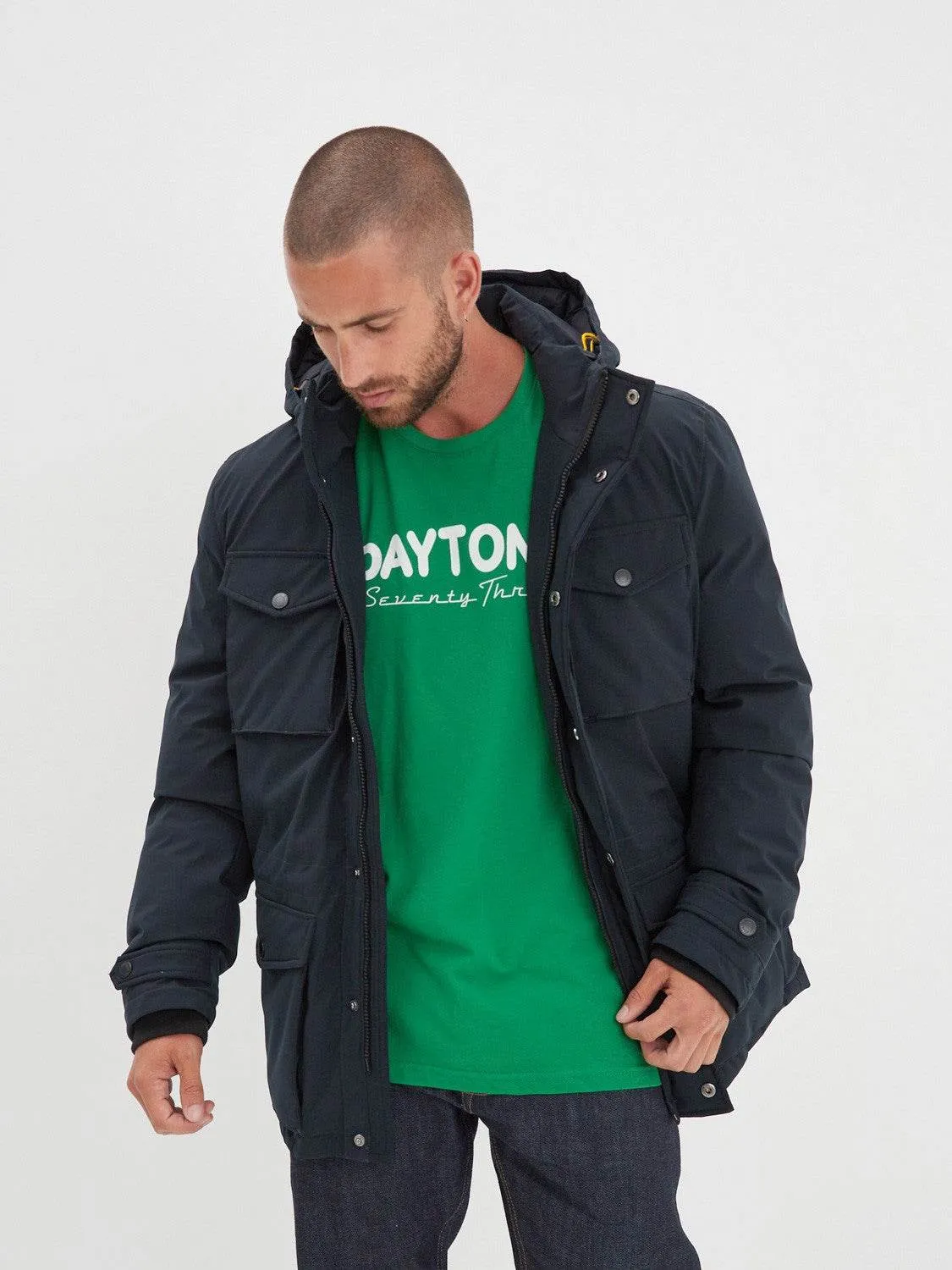 Daytona Kountze parka hiver homme navy ultra légère