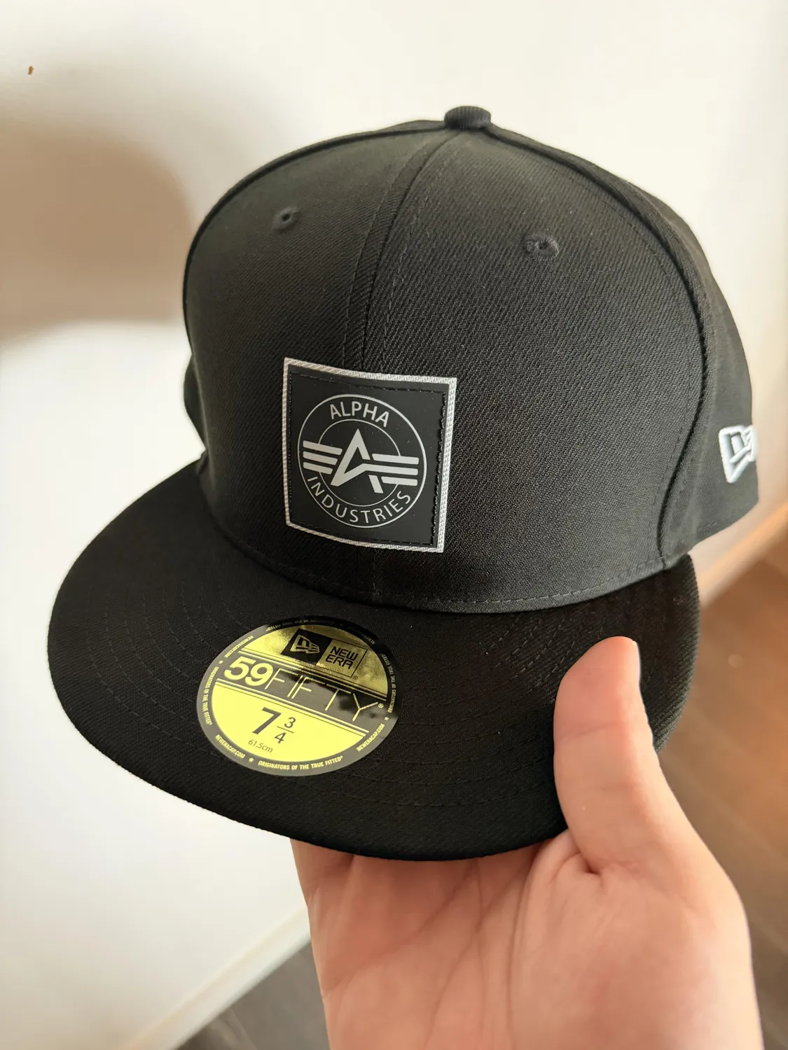 Alpha Industries 59Fifty casquette fitted noire patch