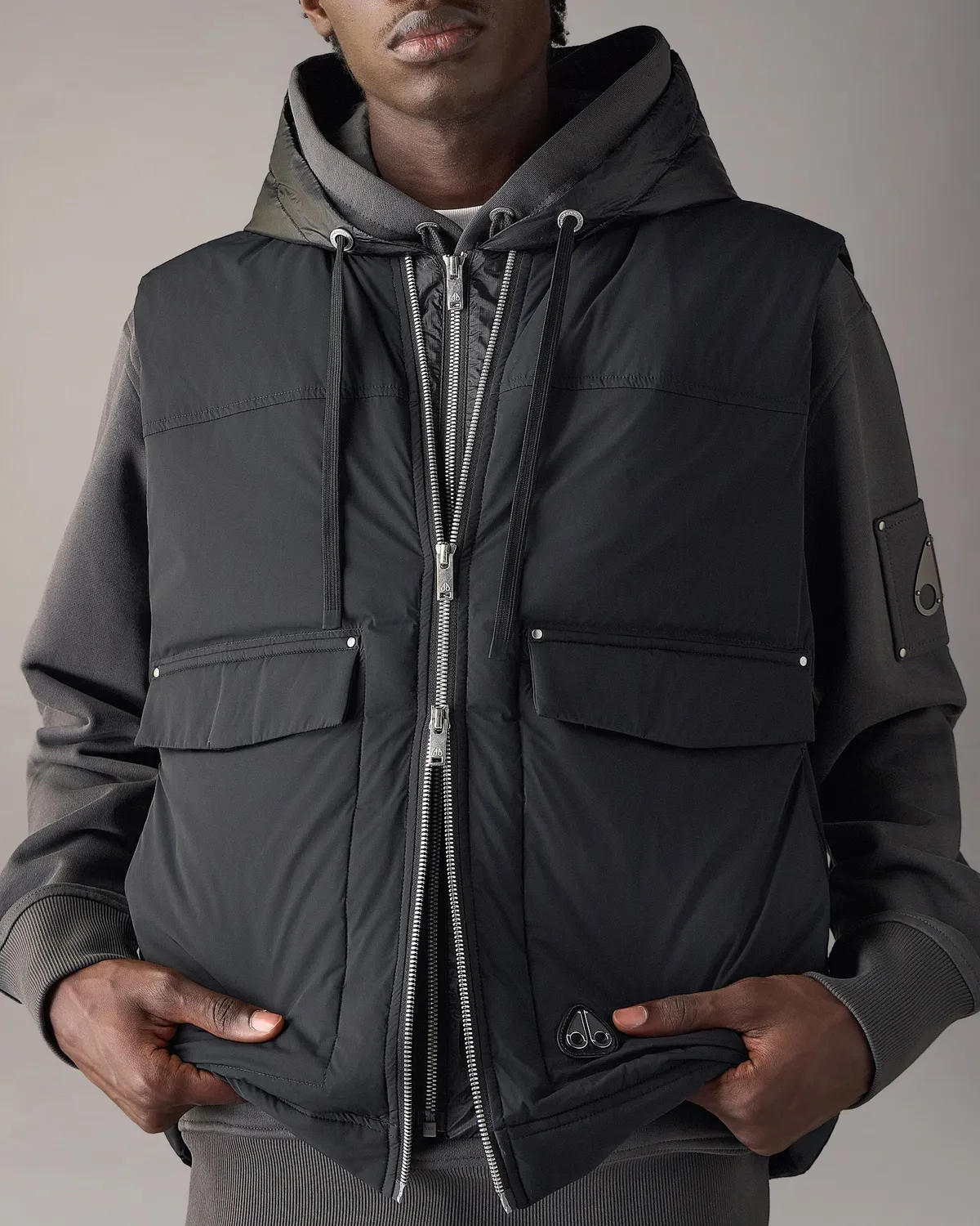 Moose Knuckles Brixton Gilet Doudoune Noir Léger