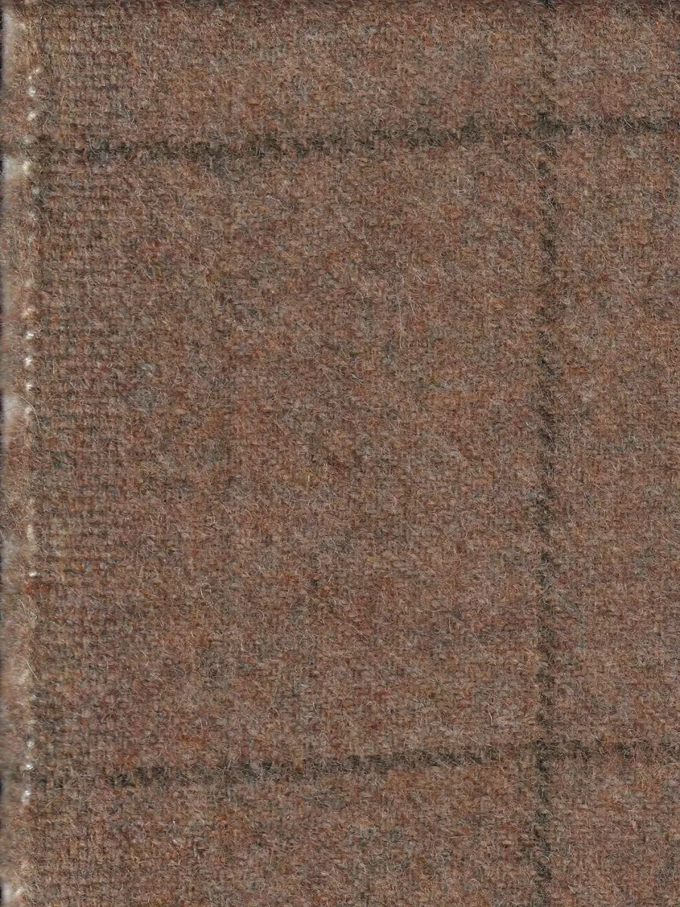 Hollington Moss Green tissu tweed laine carreaux 5 m