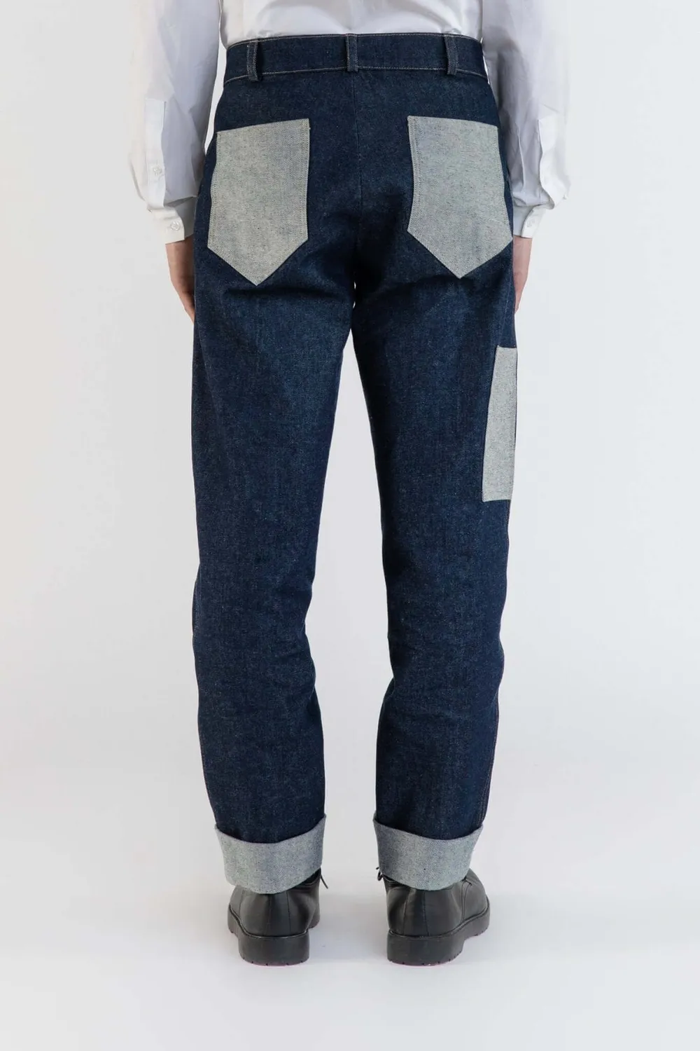 Lebrun Cargo Coton Bleu jean bleu poches cargo
